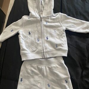 Baby blue Polo jogging suit